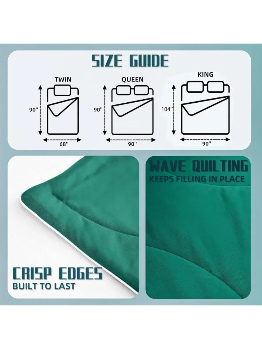 Cooling Comforter King Size - Lightweight, Breathable Blanket for Hot Sleepers